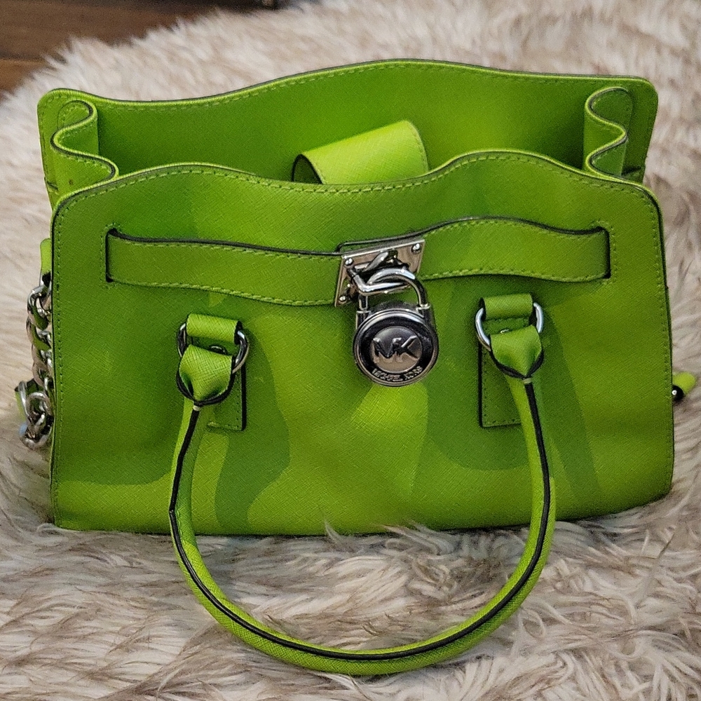 Michael kors lime green purse